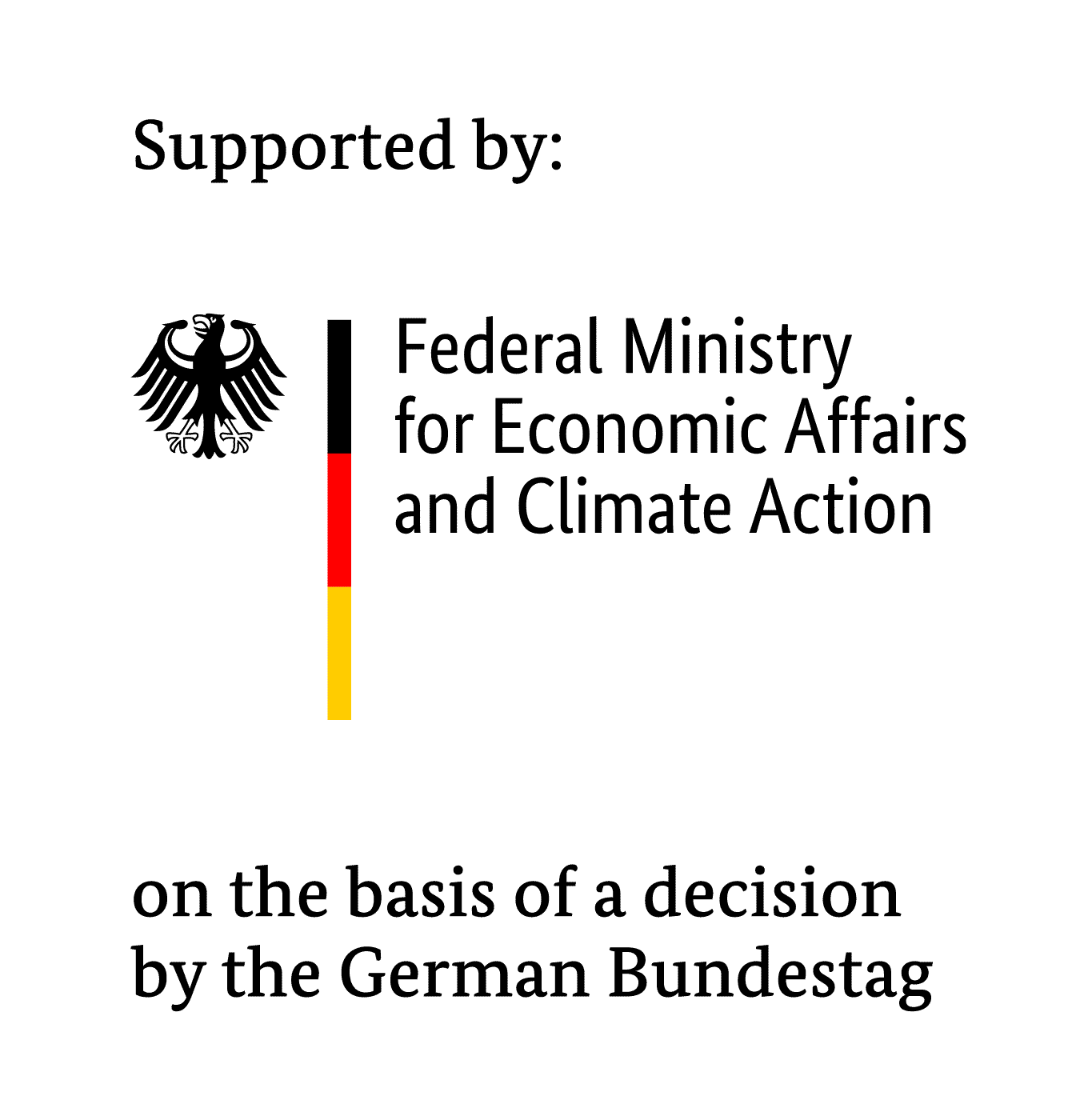 Supported by Federal Ministry for Economic Affairs and Climate Action